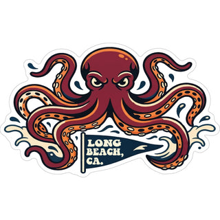 long beach octopus Sticker