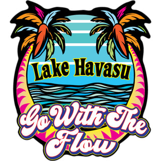 Lake Havasu   Go With The Flow Sticker