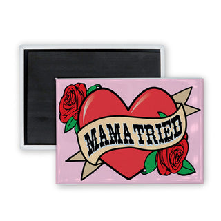 Mama Tried Rectangle Badge Magnet