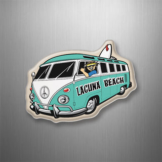 Laguna Beach  California Bus Corner View 3D Magnet