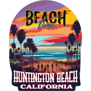 Huntington Beach  California   Beach Time Sunset Sticker