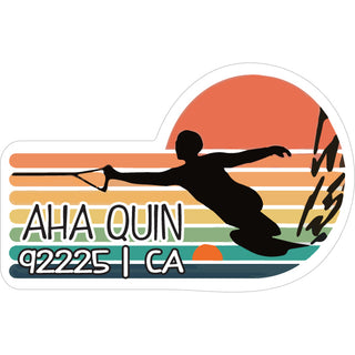 AHA QUIN WATER SKIER Sticker