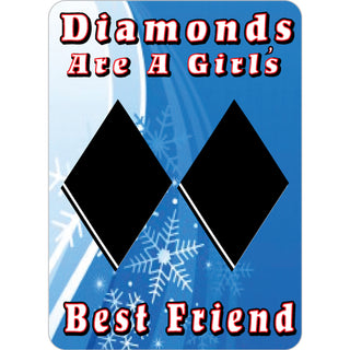 Novelty   Diamonds Are A Girls Best Friend Sticker