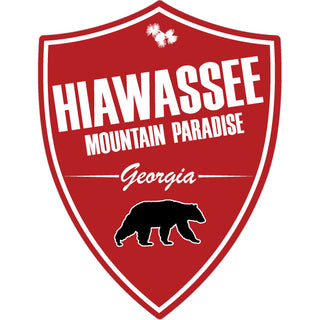 Hiawassee  GA Mountain Paradise Georgia Red Sticker