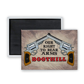 Boothill Pistols Our Right to Bear Arms Rectangle Badge Magnet
