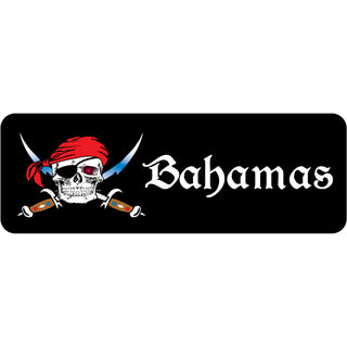Bahamas Pirate crossing swords Sticker