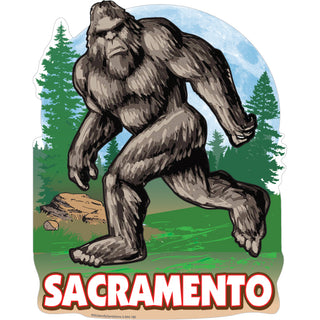 OK4 Sacramento Bigfoot in the Woods (0186 00944 03) Sticker