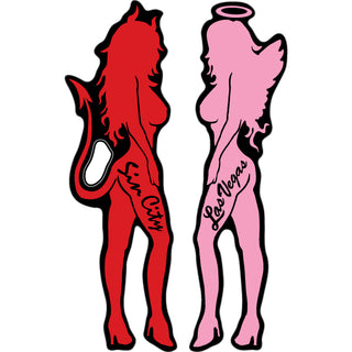 Sin City Las Vegas   Devil Angel Girls Sticker
