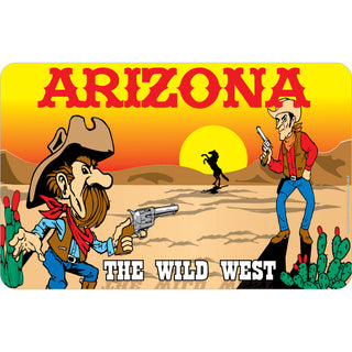 Arizona Desert Gunfighter Scene The Wild West Sticker
