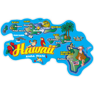 Hawaii Map Sticker
