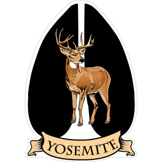 Yosemite   Deer Hoof Sticker