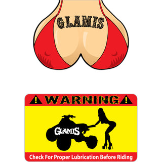 Glamis   Red Bikini & Proper Lubrication Sticker
