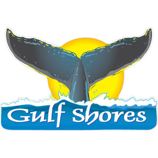 Gulf Shores Whale Tail Sticker