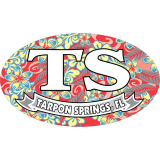 OK4 Tarpon Springs Floral Euro (48941) Sticker