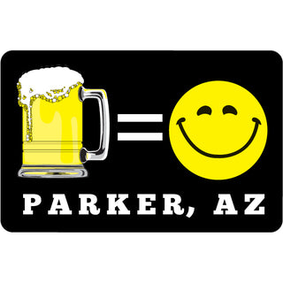 Parker AZ Beer Equals Happy Sticker