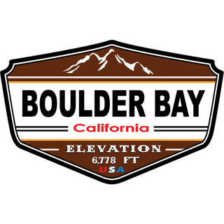 Boulder Bear Brown Elevation Shield Sticker