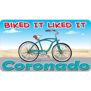 Coronado   Biked It Liked It Sticker