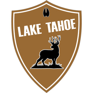 OK4 Lake Tahoe Brown Vert Shield Deer Sticker