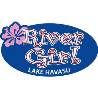 Lake Havasu   River Girl Oval Sticker