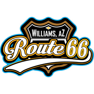 OK4  Williams AZ Route 66 Brown Shield (00555) Sticker