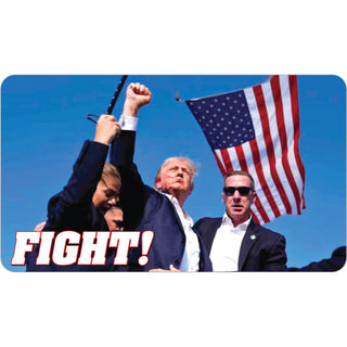 Novelty   Trump Fist Up Shooter Fight Sticker