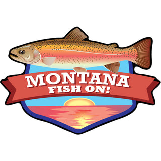 Montana   Salmon Sticker