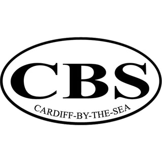 Cardiff by the Sea CBS Euro Oval Sticker