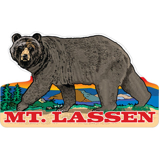 Mout Lassen Walking Bear Sticker