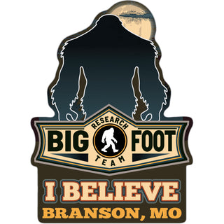 OK4 Branson  MO I Believe Bigfoot Research Team   Business Card Sized Sticker Sticker
