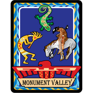 OK4 Monument Valley Arizona Utah Lizard Koko Indian Vert Sticker