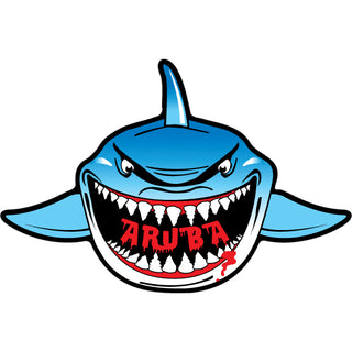 Aruba   Shark Front View Sticker