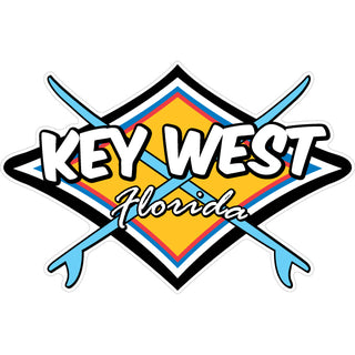 OK3 Key West Diamond and Crossing Boards Sticker