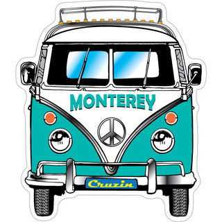 Monterey   Bus Front View Sticker
