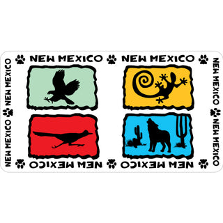 New Mexico   Animal Silhouettes Sticker