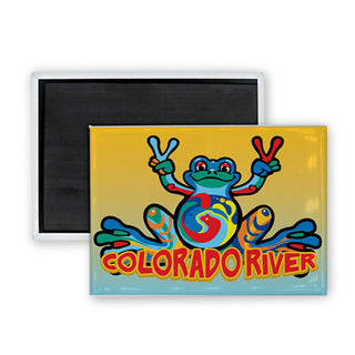 Colorado River   Peace Frog Rectangle Badge Magnet