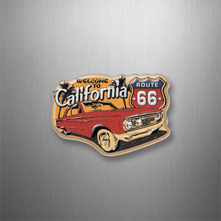 California   Welcome To Retro Car 3D Magnet