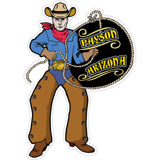 Payson Arizona Lasso Cowboy Sticker