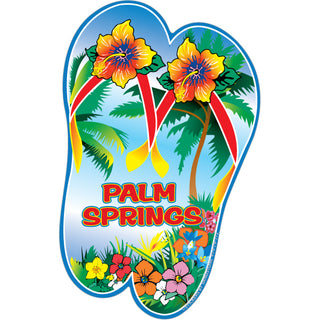 OK4 Palm Springs  CA Flip Flops Sticker