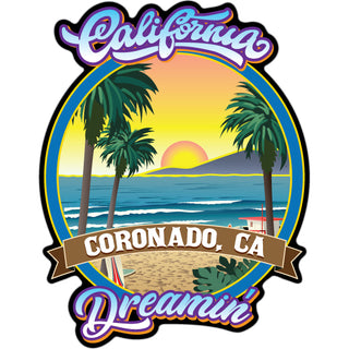 Coronado  CA   California Dreamin Sticker