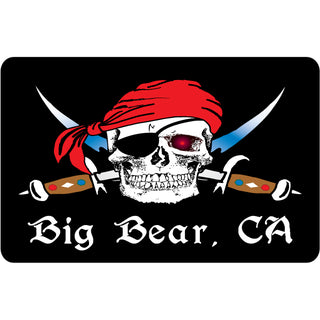 Big Bear Pirate Skull Cross Swords (49833) Sticker
