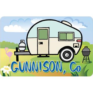 Gunnison Colorado Teardrop Camper Sticker