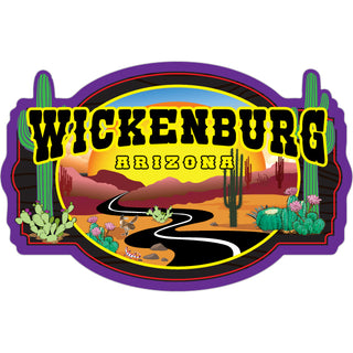Wickenburg  Arizona   Winding Desert Road Sticker