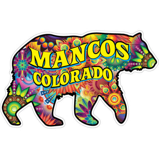 Mancos Colorado   Psychedelic Bear Sticker
