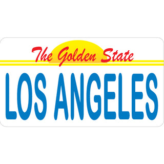 OK4 Los Angeles  CA Golden State License Plate (00604) Sticker
