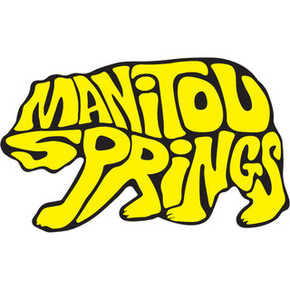 OK4 Manitou Springs BEAR YELLOW TYPE Sticker