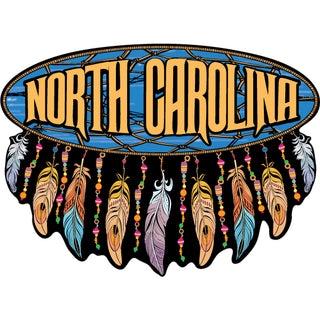 North Carolina   Wide Dreamcatcher Sticker