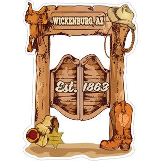 Wickenburg  AZ   Saloon Doors Sticker