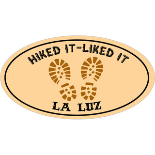 OK4 La Luz Hiked It Liked it Oval Sticker