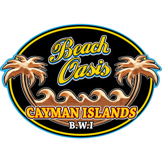 Cayman Islands B.W.I   Beach Oasis Oval Sticker