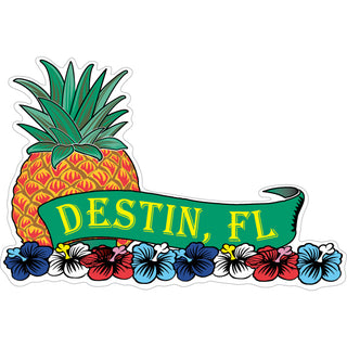 OK4 Destin Pineapple Horizontal Sticker